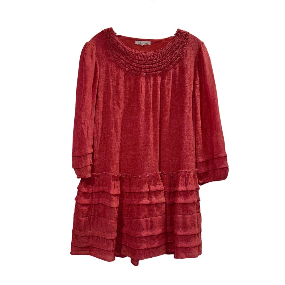 INDIGO SOUL boho gauze tunic women’s size medium